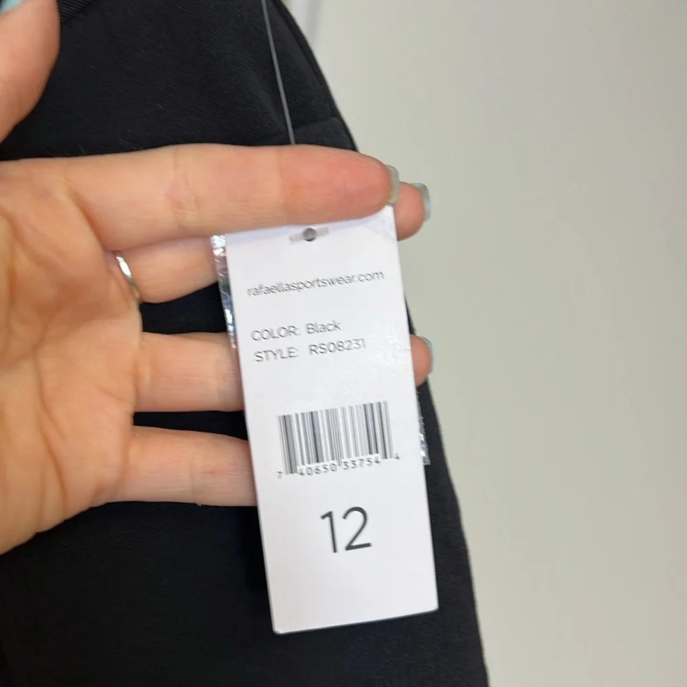 NWT Rafaella Sportswear Black Curvy Boot High Rise Dress Pants-‎ 12